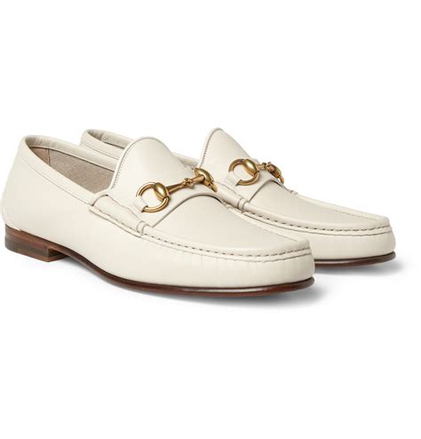 white gucci loafers mens